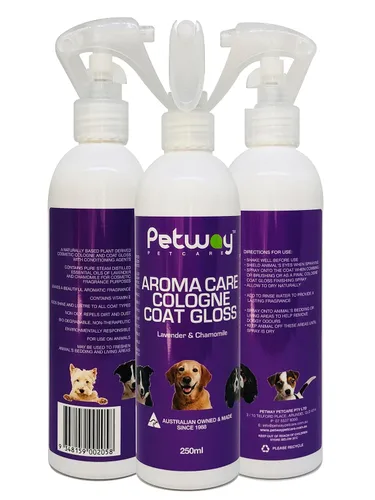 Miniatura 2 de Petway Petcare - Spray de colonia para perros y cachorros, larga duración, lavanda y manzanilla para el cuidado del aroma del abrigo brillante
