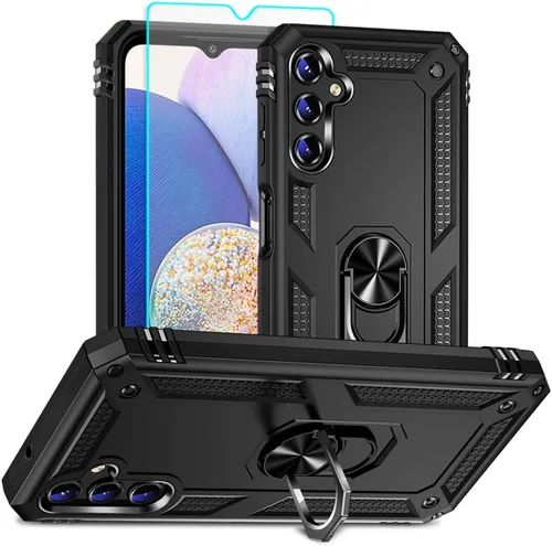 Miniatura 15 de Funda para Samsung Galaxy A12, Samsung A12 con protector de pantalla HD, [grado militar de 16 pies probada en caídas], anillo protector a prueba