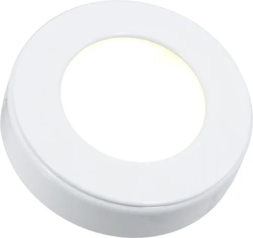 Miniatura 2 de American Lighting Kit de tres discos LED regulables Omni con cable de alimentación de 6 pies, listado cULus, diámetro de 2-5/8 pulgadas Blanco