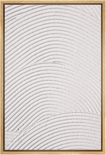 Miniatura 24 de SIGNWIN Lienzo enmarcado para pared, diseño retro pastel, anillo geométrico en espiral, ilustraciones de formas abstractas, arte moderno
