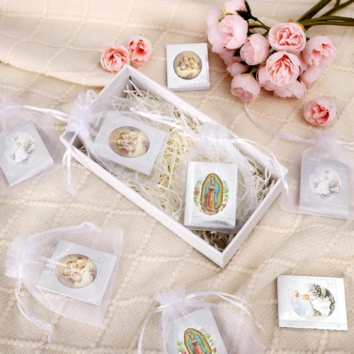 Miniatura 6 de Rotel 12 libros de oración de ángel de la guarda a granel para bautismo, recuerdos de fiesta, decoraciones de bautismo, centros de mesa para bautizo