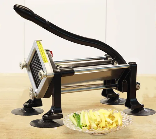 Miniatura 5 de Cortador comercial de papas fritas de acero inoxidable. Cortador de patatas fritas para papas fritas con hoja de 3/8 pulgadas, cortadora comercial