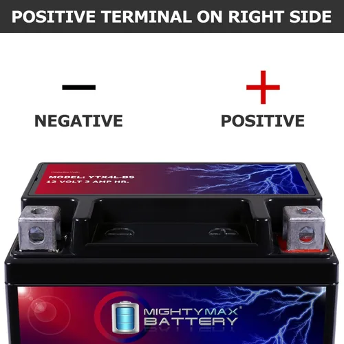 Miniatura 3 de Mighty Max Battery YTX4L-BS - Batería de repuesto para YUAM224LB YB4L-B