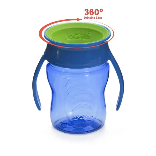 Miniatura 2 de Wow Cup for Baby 360 Trainer - Vaso para sorber, azul, 7 oz / 7.0 fl oz