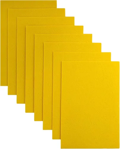 Miniatura 18 de Jtnohx - Fieltro rígido, hojas de fieltro de 2 mm de grosor para manualidades, cuadrados de tela de fieltro dura de 20,3 x 30,5 cm, 8 piezas
