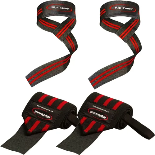 Miniatura 13 de Rip Toned Wrist Wraps & Lifting Straps Combo – Dynamic Duo Push & Pull Support for Weightlifting – Wrist Support Wraps + Padded Grip Straps for