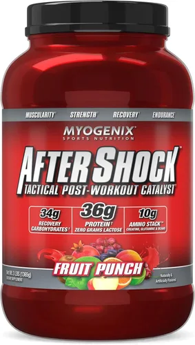Myogenix Aftershock Post Workout - Polvo de proteína de suero de crecimiento muscular - acelera el crecimiento muscular y la recuperación - Apoya la