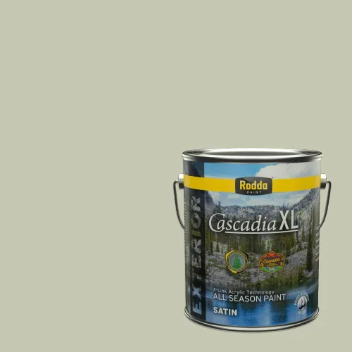 Miniatura 137 de Rodda Paint CASCADIA XL Pintura e imprimación de satén exterior en uno, cuarto de galón, bikini lavanda