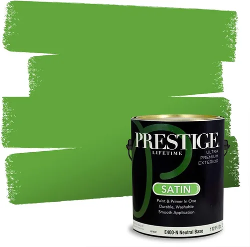 Miniatura 142 de PRESTIGE Pintura exterior e imprimación en uno, aloe, plano, 1 galón