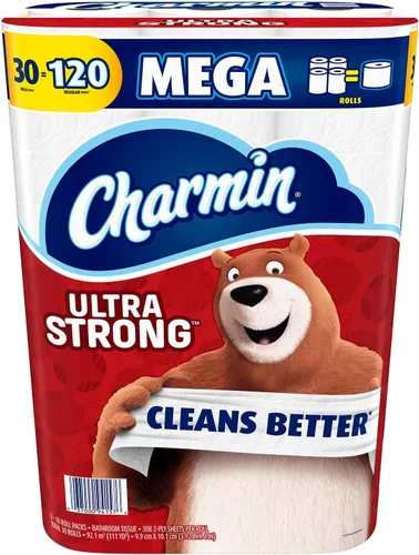 Charmin Papel higiénico Ultra Strong, 12 rollos Mega Plus