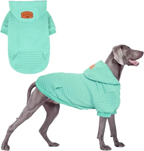 Miniatura 23 de BEAUTYZOO Sudadera con capucha para perro pequeño con bolsillos, ropa para perros pequeños y medianos, niño y niña, abrigos de algodón laminado tipo