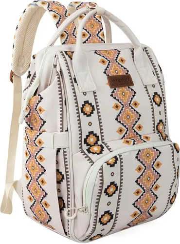 Montana West Wrangler Pañalera Mochila Western Bolsa de bebé, Tamaño único, Estándar Azteca-bronceado