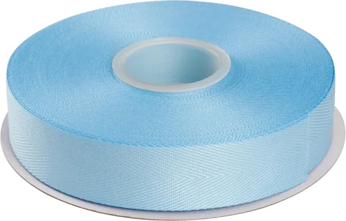 Miniatura 59 de Cinta de sarga de espiga con mango suave, ideal para envolver regalos, costura artesanal, 1/4 pulgadas x 25 yardas, color azul antiguo