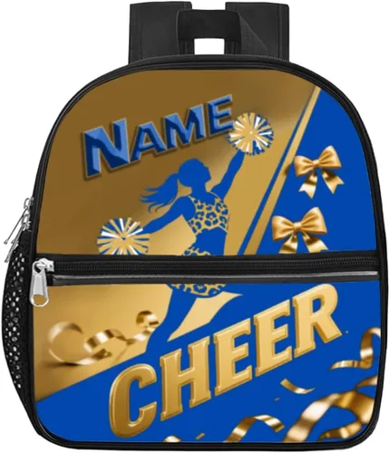 Miniatura 24 de Mochila transparente personalizada para niñas, mochila escolar de porristas de 12 x 6 x 12 pulgadas para mujeres, niños, adolescentes Azul