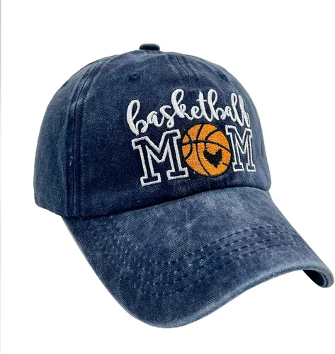 Miniatura 2 de Waldeal Gorra de béisbol de baloncesto envejecida para mujer, ajustable y lavada para mamá