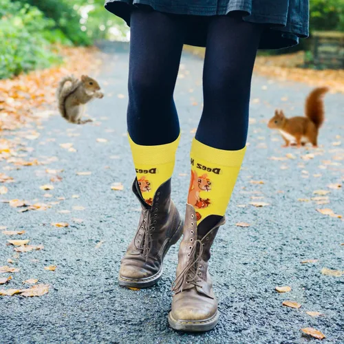 Miniatura 3 de TC9SOCKS Funny Socks Deez Nuts Meme Socks Squirrel Lovers Socks Fun Socks Unisex Funky Socks Casual Dress Socks