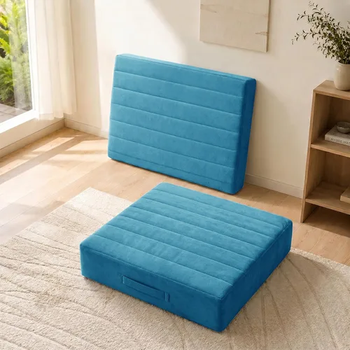 Miniatura 33 de JKMAX 2 Piezas Almohadas de Espuma de Alta Densidad para Piso - Almohadas Grandes Mejoradas para Asientos de Adultos - Cojín de Piso para Exteriores