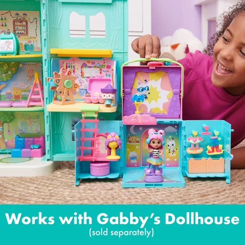 Miniatura 8 de Casa de muñecas de Gabby, armario de vestir portátil con una muñeca Gabby, juguetes sorpresa y accesorios para sesiones de fotos, juguetes