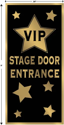 Miniatura 3 de Beistle Cubierta de entrada de puerta de escenario VIP de plástico y decoraciones de fondo de pared de paparazzi