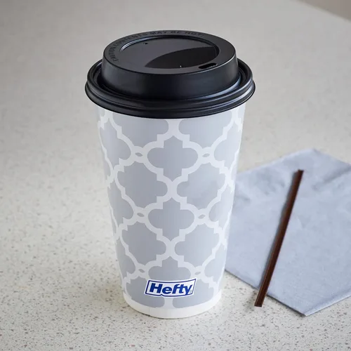Miniatura 6 de Hefty - Vasos calientes desechables con tapas, 16 onzas, 20