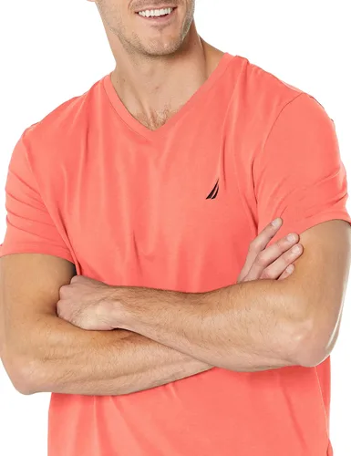 Miniatura 5 de Nautica Camiseta de manga corta con cuello en V para hombre, Gris