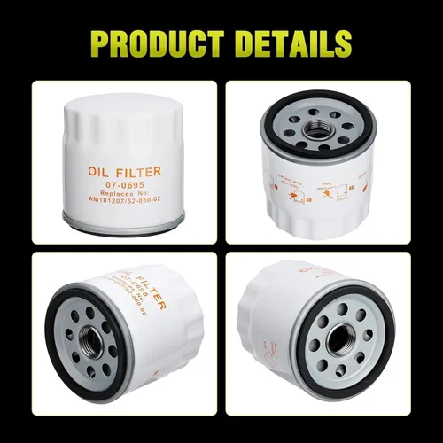 Miniatura 8 de 52 050 02-S Filtro de aceite para Kohler 25 050 27-S Husqvarna AYP Poulan John Deere CH11-CH25 CV11-CV22 MV16-MV20 SV715 SV725 SV730 SV735 SV810