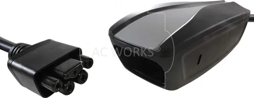 Miniatura 5 de AC WORKS Adaptador de carga EV para uso Tesla (14-50P 4-Prong Gen2 Pigtail-32Amp)