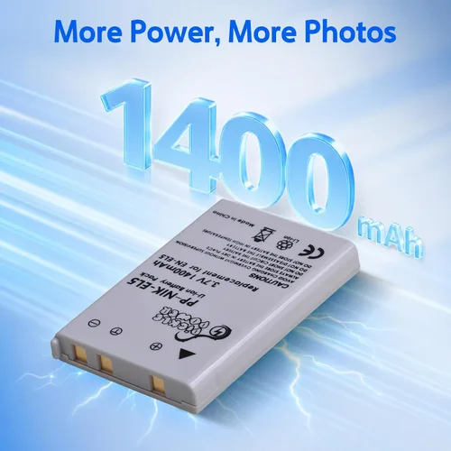 Miniatura 3 de Pickle Power Batería EN-EL5 2 unidades y cargador USB LED para cámaras Nikon Coolpix P530 P520 P510 P100 P500 P5100 P5000 P6000 P90 P80