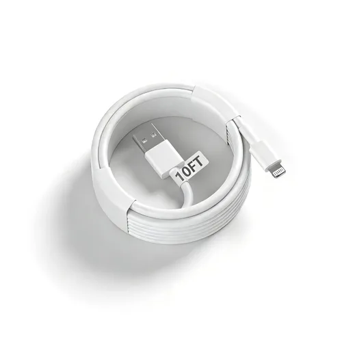 Miniatura 8 de [Certificado MFi de Apple] Cable USB A a Lightning corto de 3.3 pies, cable USB Carplay para automóvil, cable de carga Lightning compatible