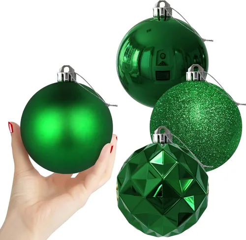 Miniatura 183 de Bolas de Navidad Grandes de 3.2" en Azul Bebé - Adornos para Árbol de Navidad, Bolas Colgantes Inastillables para Cumpleaños, Halloween, Boda