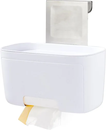 YouCopia DoorStash Dispensador de Bolsas de Basura, Organizador Colgante para Puerta de Armario de Cocina con Tapa Desmontable para Almacenamiento,