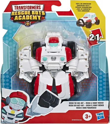 Miniatura 2 de Transformers Playskool Heroes Rescue Bots Academy Medix The Doc-Bot - Juguete de conversión de 4.5 pulgadas, juguetes para niños a partir de 3 años