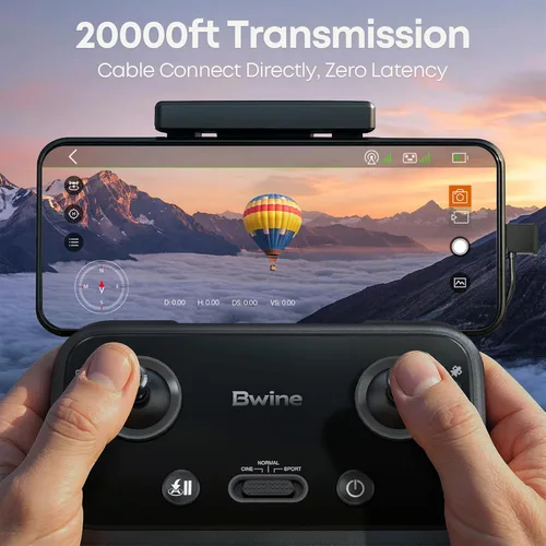 Miniatura 3 de Bwine F7MINI - Drones con cámara para adultos con video 4K y foto 8K, cardán de 3 ejes EIS, 249g exento de FAA, transmisión de más de 6KM, retorno