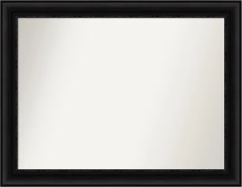 Miniatura 472 de Amanti Art Espejo personalizado, espejo de baño negro puente, espejo de pared o espejo de tocador de baño sobre el fregadero (26 x 26 pulgadas)
