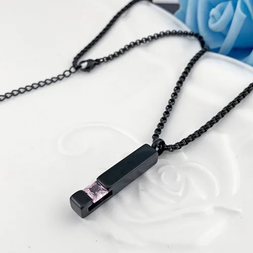 Miniatura 89 de YOUFENG collar con urna para cenizas, cubos de piedras natales, urna para cenizas humanas, collar de urna de cremación, relicario, recuerdo