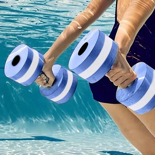 Miniatura 3 de 2 mancuernas de espuma EVA, mancuernas de agua, pesas de agua, juego de mancuernas de ejercicio acuático, mancuernas antideslizantes y resistentes