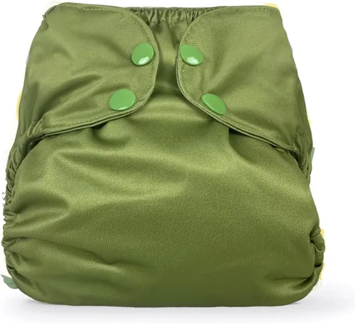 Miniatura 8 de BISENKID Pañal de tela impermeable reutilizable – Cubierta exterior ajustable sobre una capa interior absorbente para evitar explosiones de orina