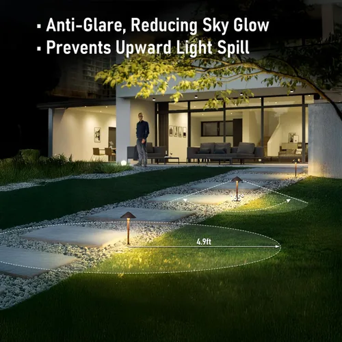 Miniatura 5 de LEONLITE 5CCT - Luces LED de bajo voltaje, 3 W de aluminio fundido de 12 a 24 V, luces de camino IP65 de 1800 K-5000 K, iluminación de paisaje