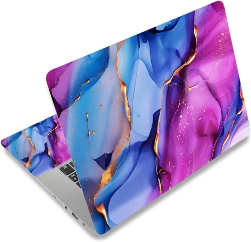 Miniatura 26 de Adhesivo para laptop de 12.1-15.6 pulgadas, calcomanía reutilizable universal de vinilo para laptop, protector de arte impermeable en color panal