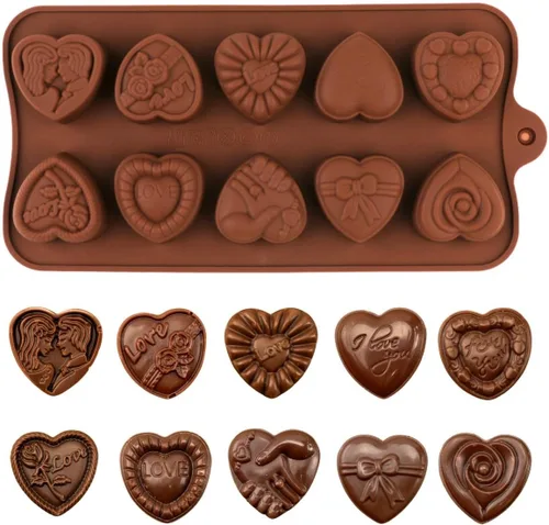 Miniatura 15 de 1 molde de silicona para chocolate de Navidad, hombre de jengibre, árbol de Navidad, Papá Noel, medias, muñeco de nieve y campana, moldes 3D