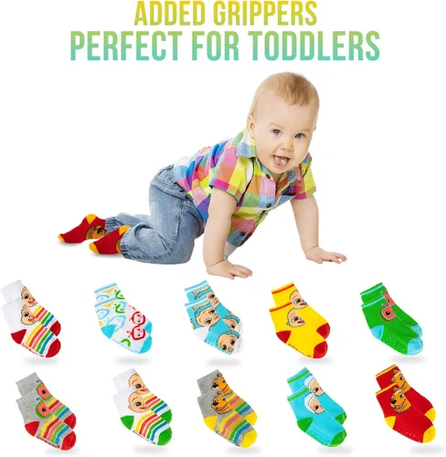 Miniatura 2 de Accessory Supply Cocomelon Socks 10 Pack Baby Socks and Toddler Socks 2T-5T Cocomelon socks for Toddler Boys