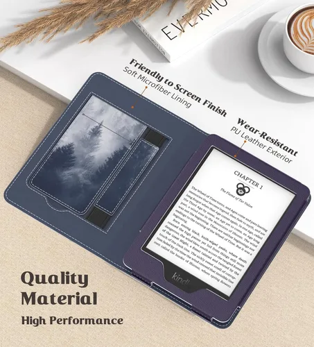 Miniatura 4 de MoKo Funda para Kindle de 6 pulgadas (11ª generación, versión 2024/2022)/(10ª/8ª generación, 2019/2016), carcasa de poliuretano ultraligera