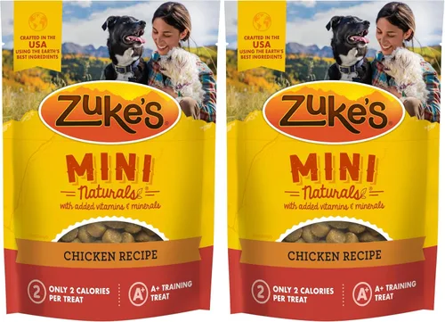 Miniatura 12 de Zuke's Mini Naturals Premios para entrenamiento de perros, suaves y masticables, con receta de pollo