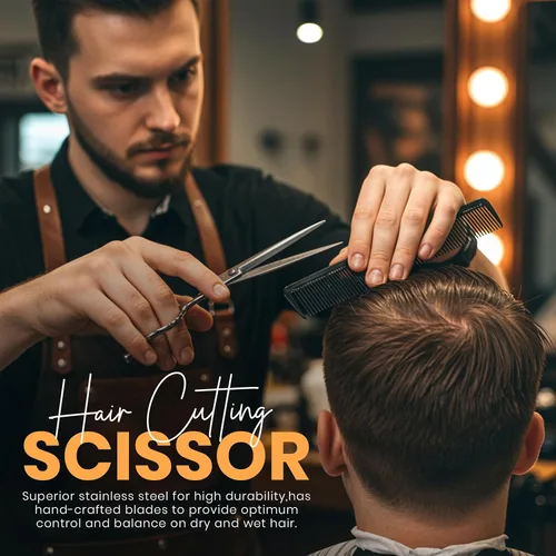 Miniatura 5 de Tijeras de corte de pelo profesionales (6.5-pulgadas), acero inoxidable templado hielo reforzada con cromo para resistir el óxido, por Utopia Care