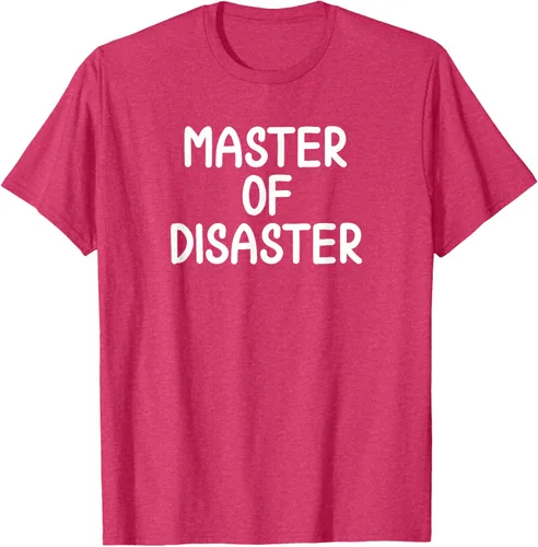 Miniatura 24 de Camiseta divertida con texto en inglés "Master Of Disaster