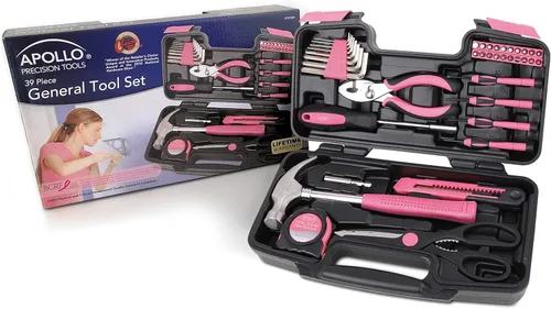 Miniatura 3 de Apollo Tools Original - Juego de herramientas para el hogar de 39 piezas en caja de herramientas y sé inteligente, prepárate, kit de primeros