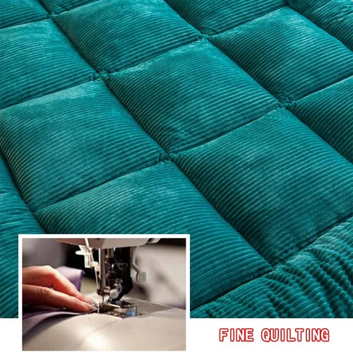 Miniatura 7 de Colchón de felpa para piso, colchón de futón japonés, colchón cálido para invierno, cama plegable, colchón enrollable, colchón de campamento, Verde