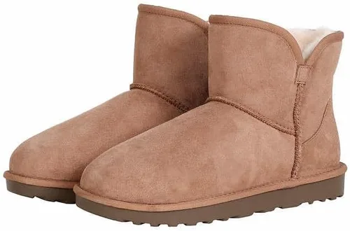 Miniatura 4 de Kirkland Signature Botas de piel de oveja con borde festoneado para mujer
