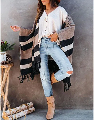 Miniatura 4 de Suéter de punto de pashmina de moda para mujer