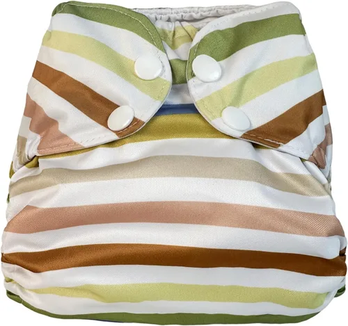 Miniatura 10 de BISENKID Pañal de tela impermeable reutilizable – Cubierta exterior ajustable sobre una capa interior absorbente para evitar explosiones de orina